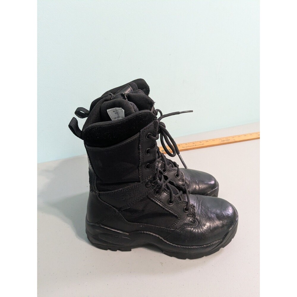 5.11 Tactical ATAC 2.0 Boots Women's 6 Black Leather 8" Side Zip Tactical Work